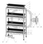 Стеллаж для тарелок Марихолодмаш С-4Т-0,3/1,2/1,6 (нерж)