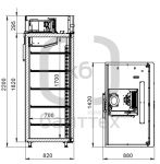 Шкаф холодильный Arkto D1.4-G