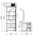 Шкаф холодильный Arkto D0.7-Glc