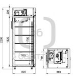 Шкаф холодильный Arkto D0.7-G