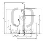 Самоходный штабелер Noblelift PS20N TX FFL 4600 мм