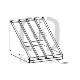 Полка для разделочных досок ПРД 8/3,5/3 эконом